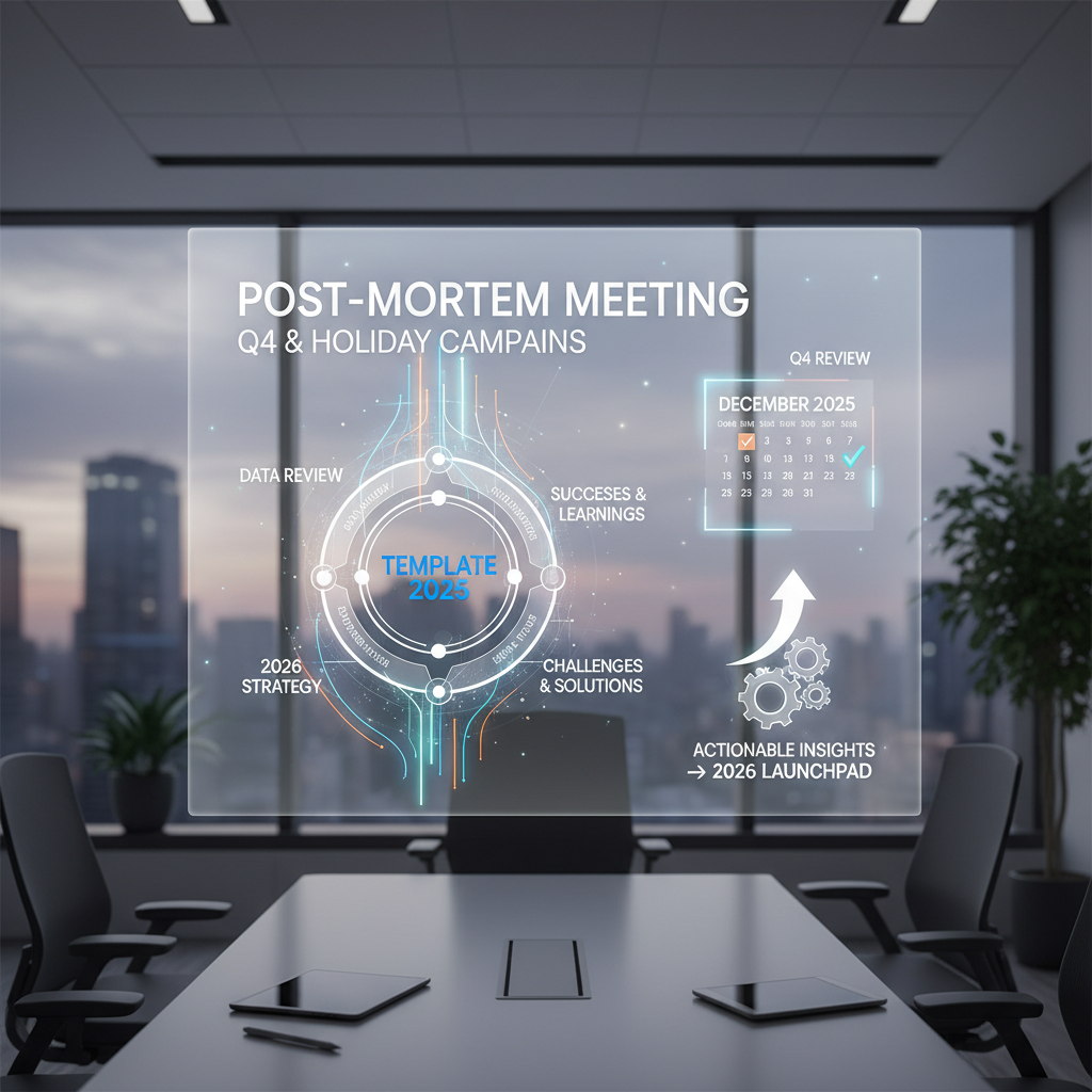 Illustration showing post-mortem meetings template 2025 concepts for post-mortem meetings that do...